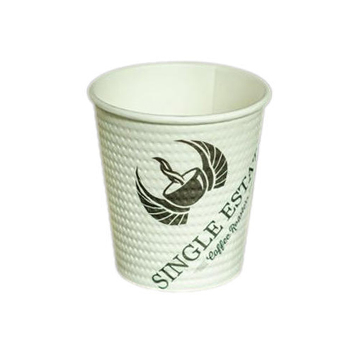 White Eco Friendly Paper Tea Cup