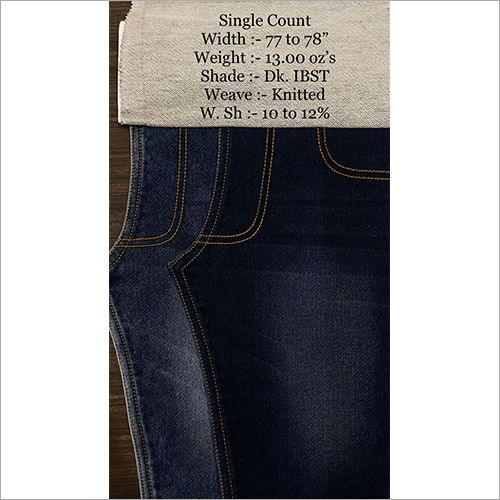 Blue Single Count Denim Fabric Jeans