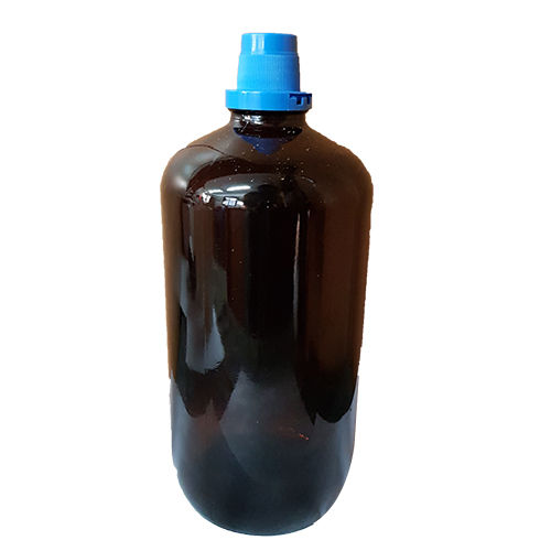 Black Glass Bottle Cap Blue