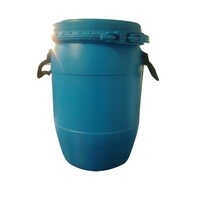 15 Ltr Full Open Mouth Drums With Plastic Ring - Color: Blue