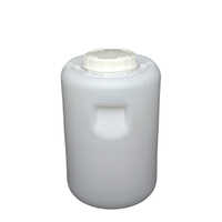 20 Ltr Round Jar - Plastic Material, 20 Ltr Capacity - Elegant White Color For Versatile Storage