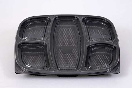 5 PARTION TRAY WITH LID NEW SHAPE