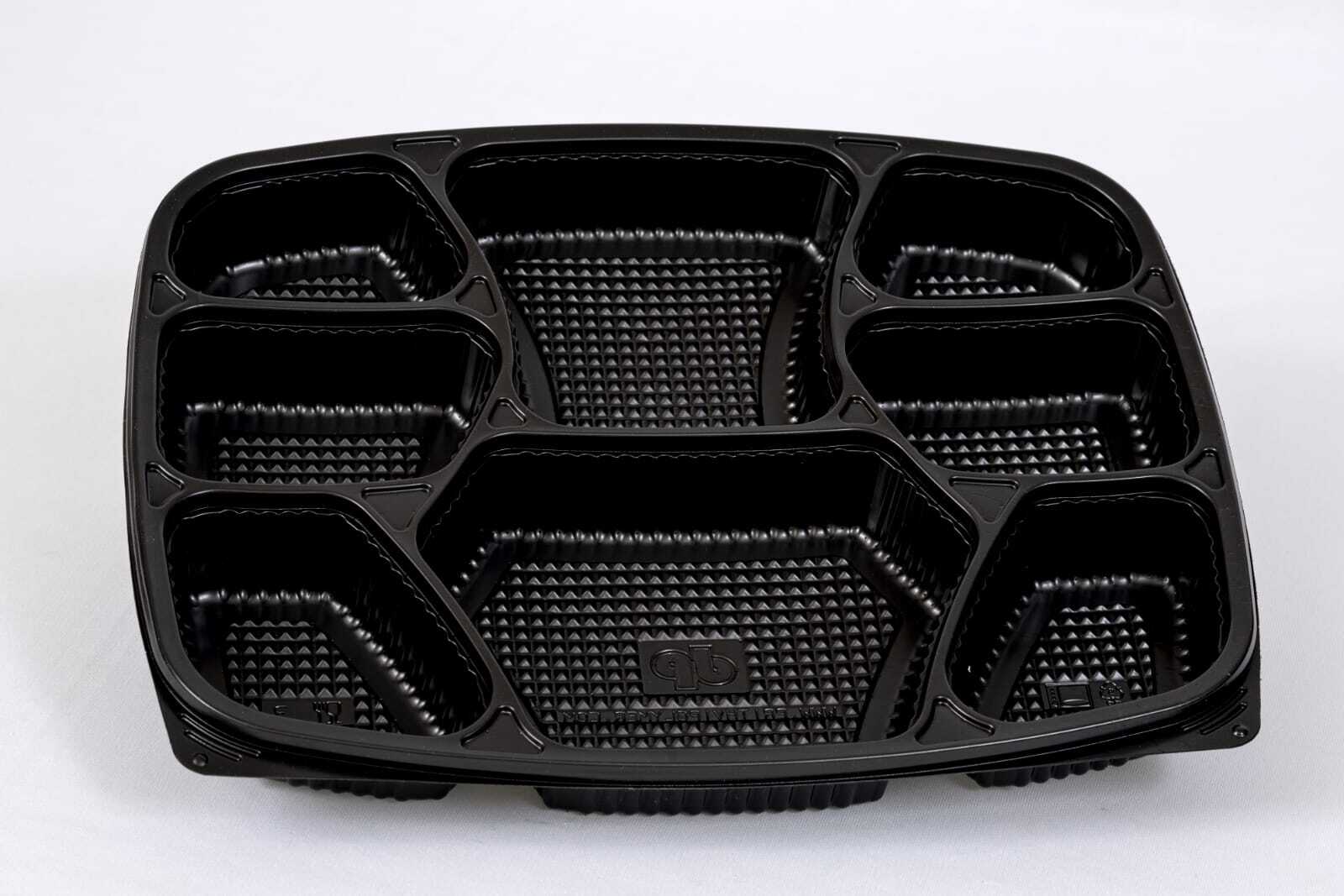 8 PARTION TRAY WITH LID NEW SHAPE