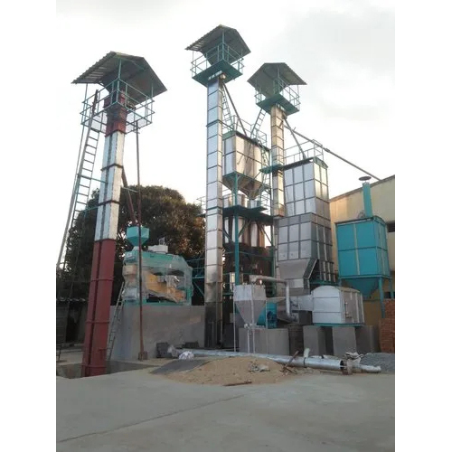 4 Ton Mini Paddy Dryer Plant - Mild Steel, 6-10 Horsepower | Automatic Electric Drive, Ideal For Food Processing