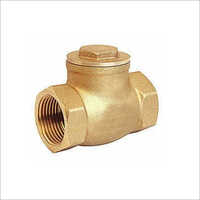 Brass Check Valve - 0.25 Inch, Golden Finish | Certified Eil, Medium Pressure, Manual Operation, Industrial Use