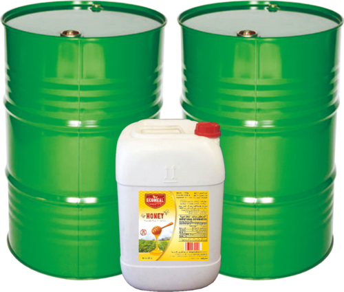 300kgs Drum Packaging Honey - Steel Epoxy Coated 580x880mm Green | Bulk Storage Easy Handling Food Grade Durable