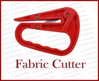 Fabric Cutter - Plastic, 10x5x2 Cm | Stainless Steel Blade, Lightweight 50g, Vibrant Red Color