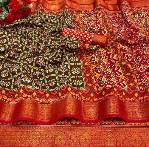 Heer Brown Soft Linen Silk Saree