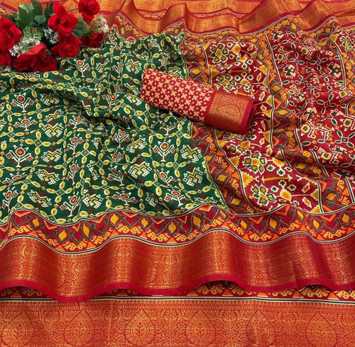 Heer Green Soft Linen Silk Saree
