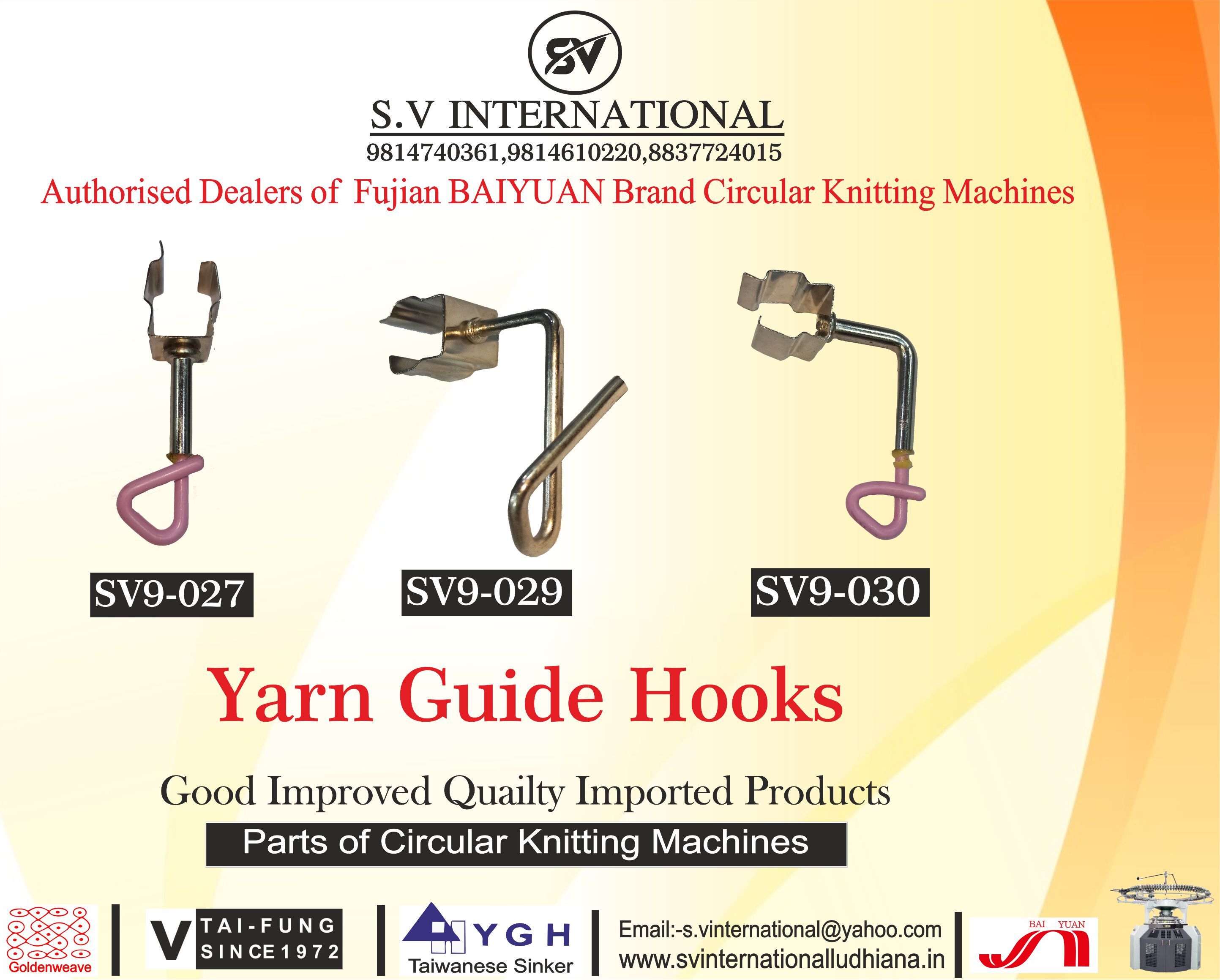 Yarn Guide Hooks
