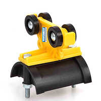 C Rail Plastic Cable Carrier Trolley - Pa/nylon/plastic, 55 Mm Inner Width, Yellow-black | Durable, High Quality, Easy To Operate, 4 Wheels