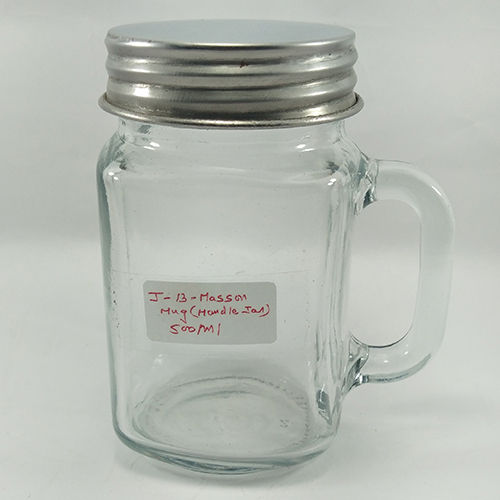 Glass Handle Jar