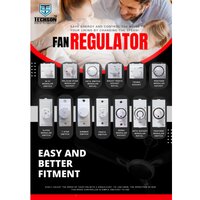 Fan Regulator - Polycarbonate Material, 100w Rated Power | 5 Speed Control, White Color, 220-240v Power Requirement, 1-year Warranty