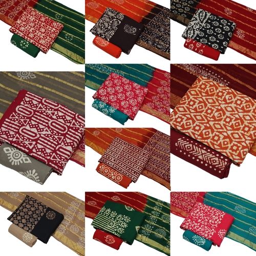 POPLINE WAX BATIK V89 Cotton Suit Material