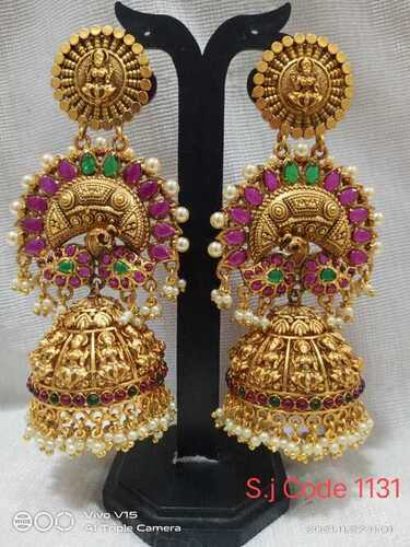 POLKI HANGING EARRING