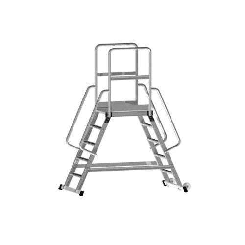 Double Sided Access Mobile Platform Ladder