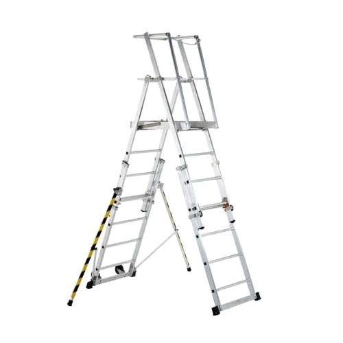 Aluminum Telescopic Platform Ladder