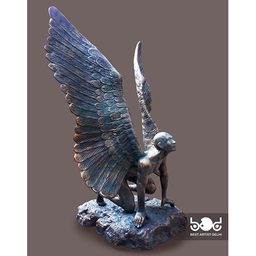 Mens With Wings Sculpture Art
