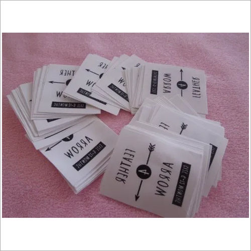 White Heat Transfer Labels