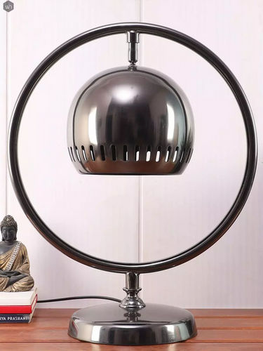 Aluminium Black Halo Adjustable Table Lamp