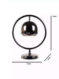 ALUMINIUM BLACK HALO ADJUSTABLE TABLE LAMP