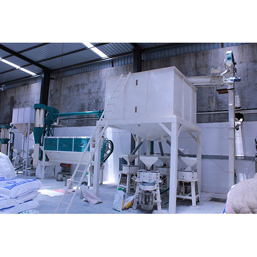 White 1 Ton Flour Mill Plant