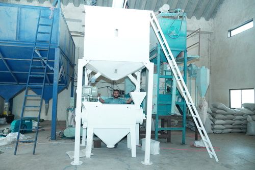 Semi-Automatic Wheat Grain Polishing Machine Plant