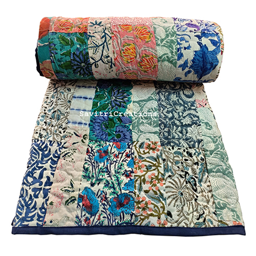 100% Cotton Printed Quilted Quilt