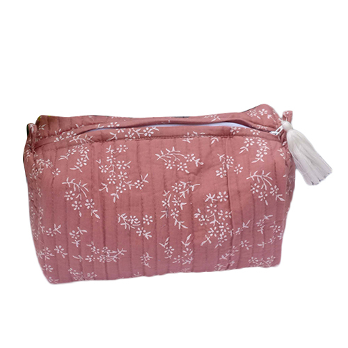 Printed Cotton Toiletry Bag