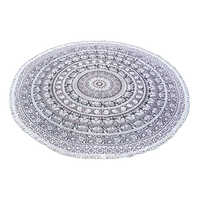 Printed Cotton Round Bed Sheet