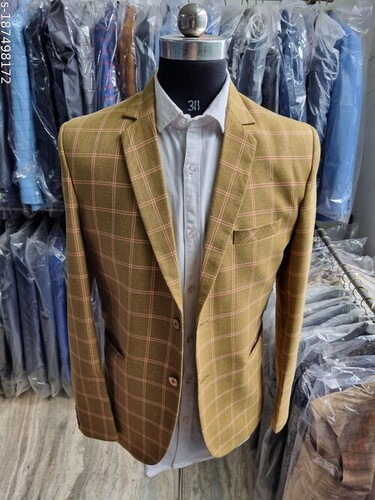Mens Leather Blazer