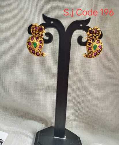 SMALL POLKI EARRING