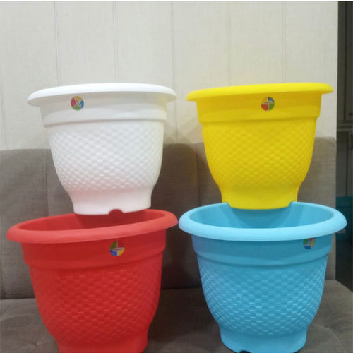 Multicolor Plastic Pots