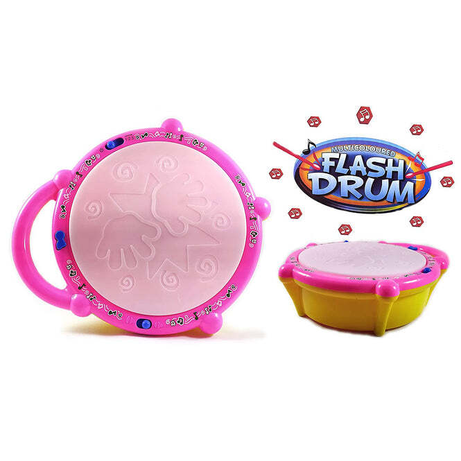 FLASH DRUM TOYS FOR KIDS WITH LIGHT