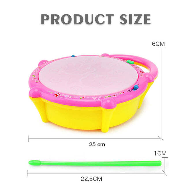FLASH DRUM TOYS FOR KIDS WITH LIGHT