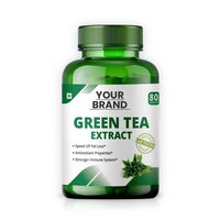 Green Tea Extract Capsules - 500 Mg, 90% Polyphenol | Organic, Slimming Tea, Daily Energy Boost, Antioxidant Protection, 80 Capsules