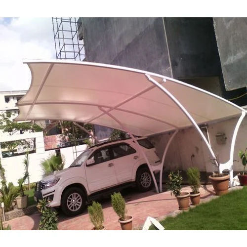 White Entrance Tensile Structure Canopy