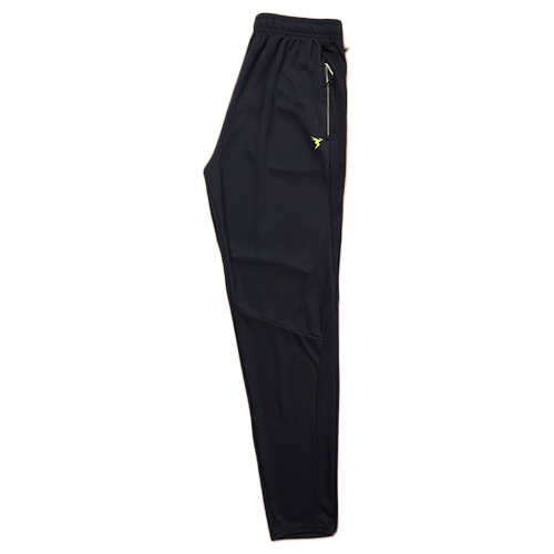 Mens Solid Black Track Pant