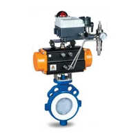 Stainless Steel Pfa Lined Butterfly Valve