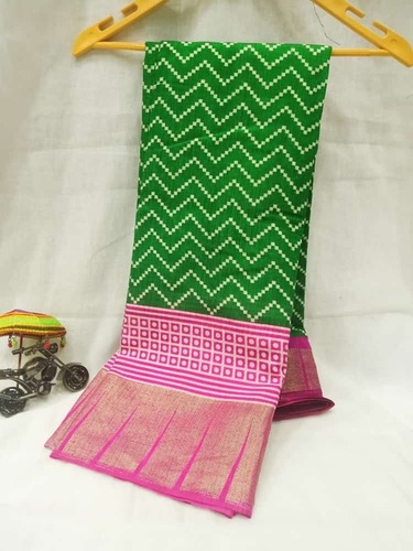 Margi Green Cotton Saree