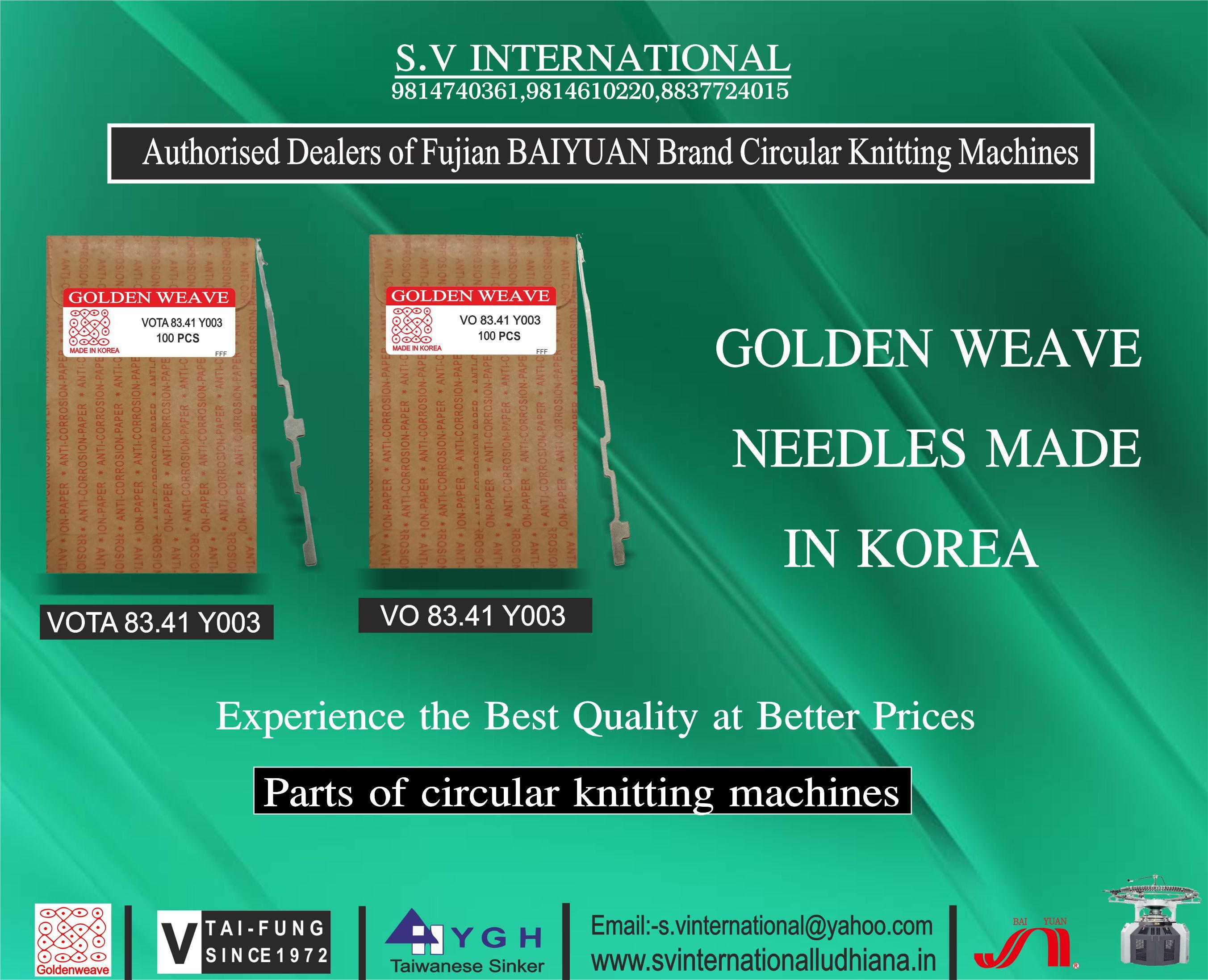 VOTA-VO 83.41 Y003 - Golden Weave Brand Made in Korea