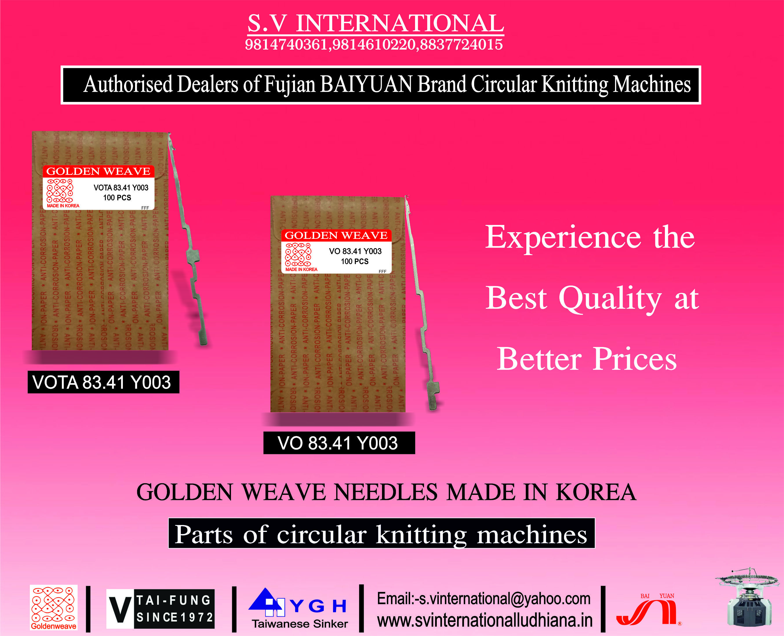 VOTA-VO 83.41 Y003 - Golden Weave Brand Made in Korea