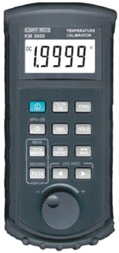 Gray Digital High Precision Hand-Held Thermocouple Calibrator Model Km 3600