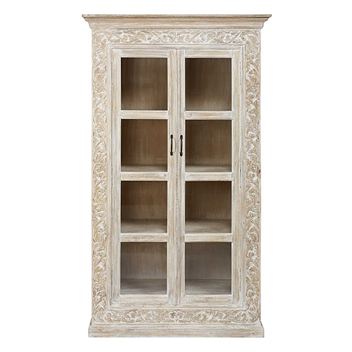 Mango Wood Display Cabinet