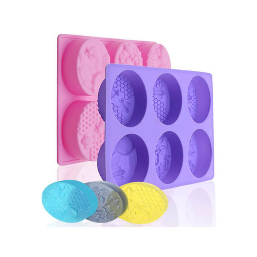 6 Cavities 3D Honeycomb Silicone Cake Mould