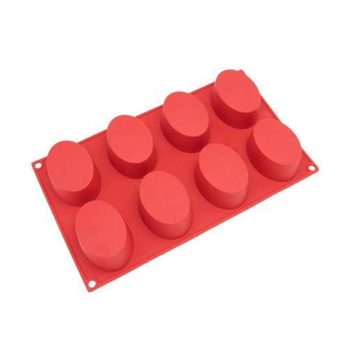 8 Cavity Oval Silicone Mould