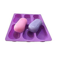 Silicone Oval Shape Soap Moulds - High-quality Silicone, 11x11x11 Cm | Flexible Design, Non-stick Surface, Ideal For Epoxy Resin Crafts And More