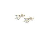 925 Sterling Silver Cubic Zirconia Stud Earring