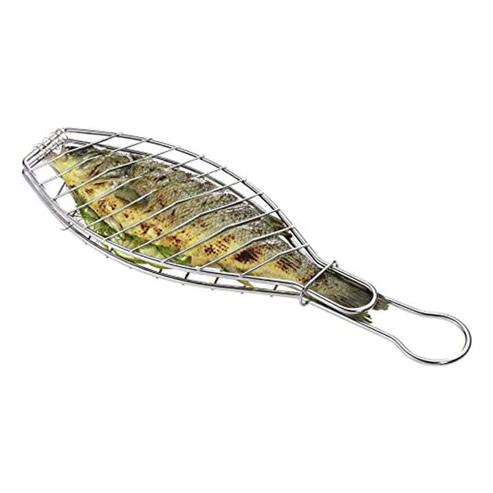 STAINLESS STEEL  FISH GRILL NET BASKET