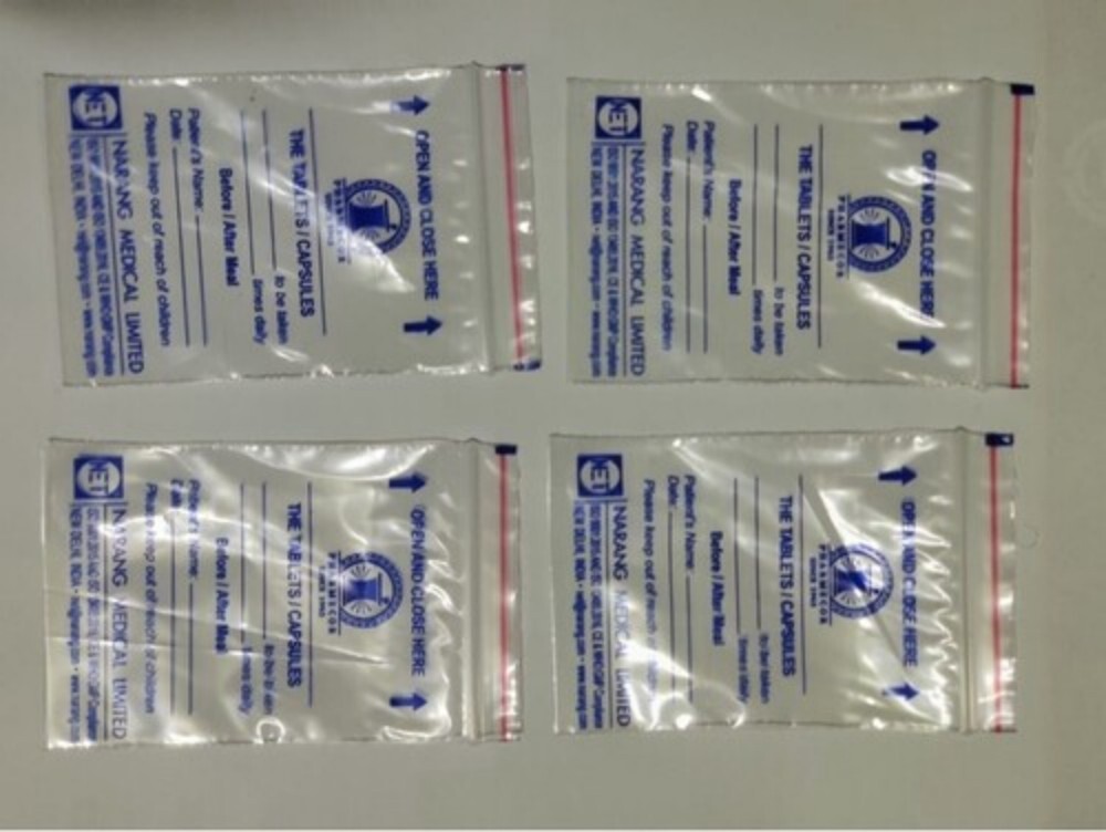 Plastic Printed Relocking Bag - PVC Material, Various Sizes Available | Durable and Versatile Packaging Solution